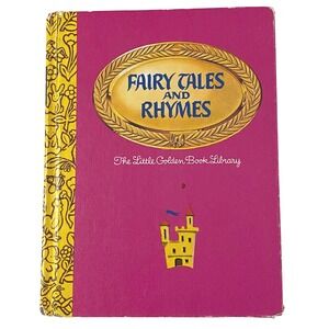 Little Golden Book Library Fairy Tales and Rhymes Hardback‎ Vintage 1969 Bedtime